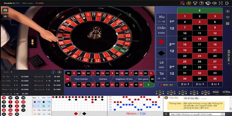 Roulette tại Kubet có lối chơi đơn giản, không hề đánh đố bet thủ